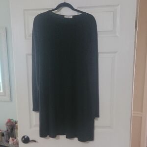 Zenana Outfitters Black Long Sleeve Swing Dress